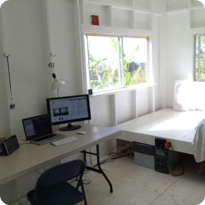 Interior of Hawaii solar cabin