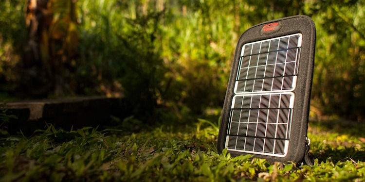 voltaic-fuse4w-ethiopia solar charger in grass