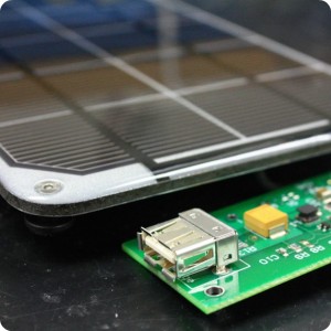 solar panel with USB controller