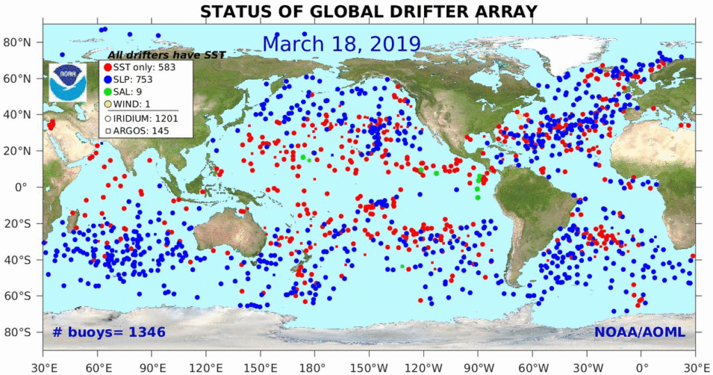 drifter buoy map