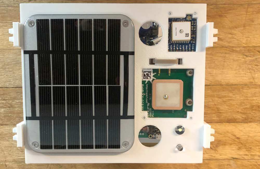 solar powered maker buoy with satellite modem