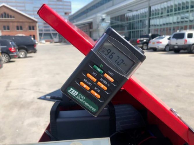 solar panel intensity