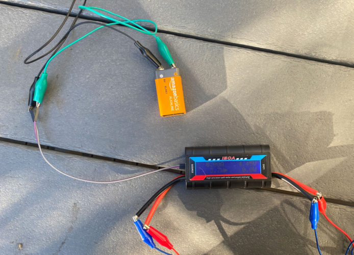 Inline setup with external battery