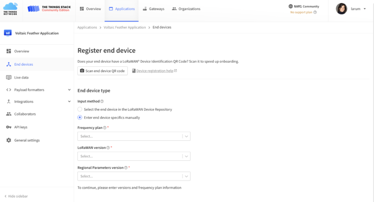 End node for Solar LoRaWAN system
