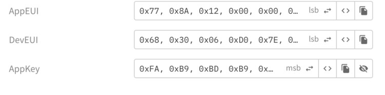 AppKey for Solar LoRaWAN