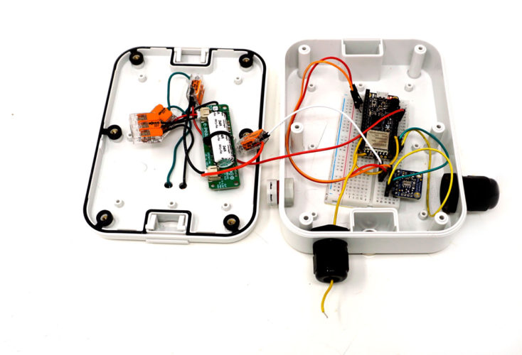 LoRaWAN Circuit inside enclosure