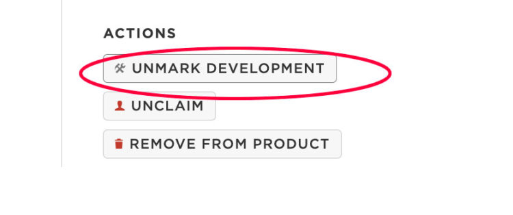 Mark for Development