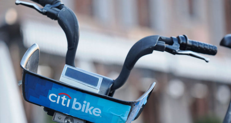 Tracker on a citibike