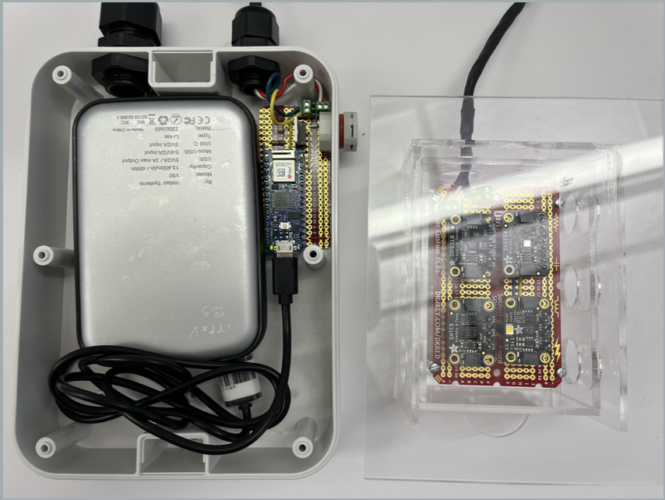 Arduino Nano 33 Iot installed in Small Solar Ready Enclosure