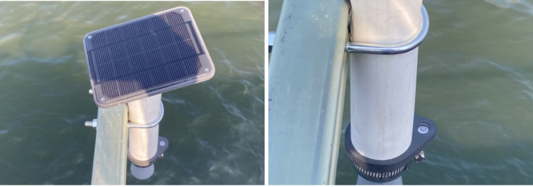 Internal level on solar-powered IoT tidal gauge