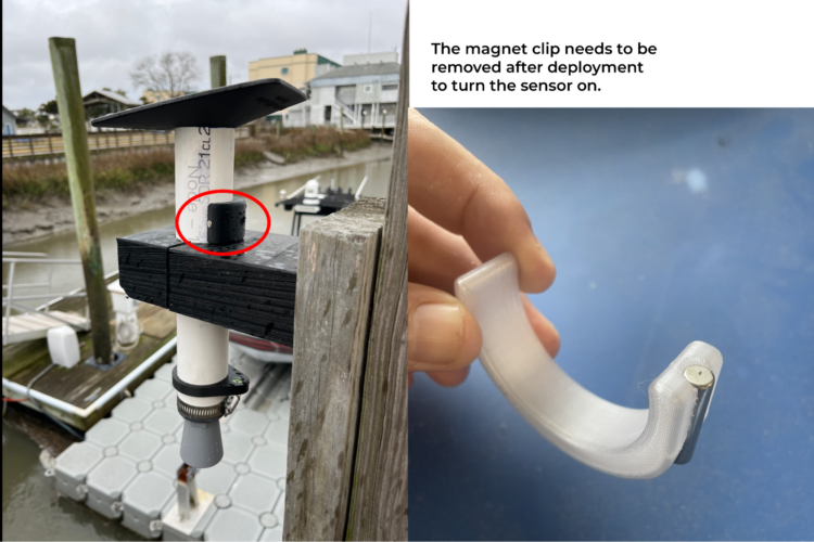 Magnet that prevents solar battery from being drained while shipping