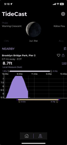 Mobile Tide App to show solar-powered sensor data