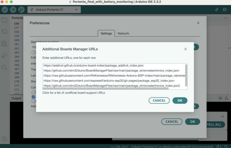 Arduino Board Manager