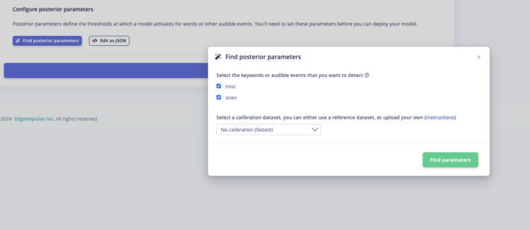 Find posterior parameters