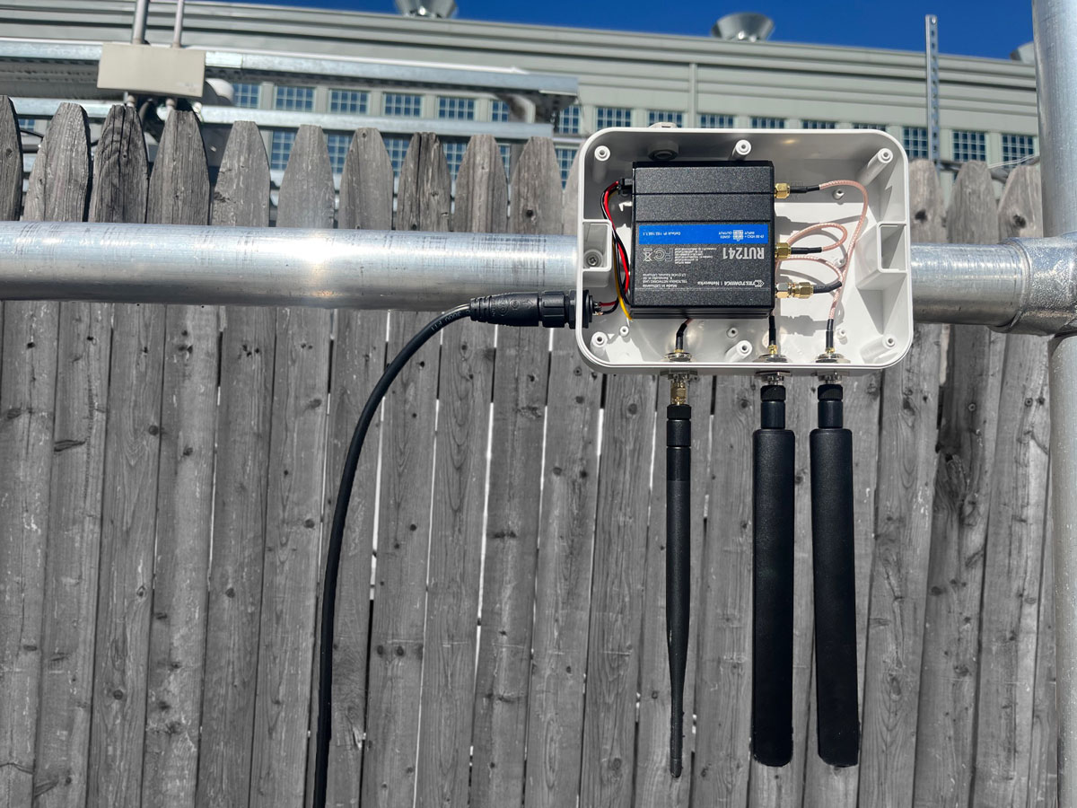 Open box with Teltonika RUT241