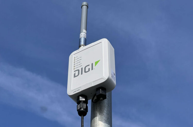 Digi mounted on pole