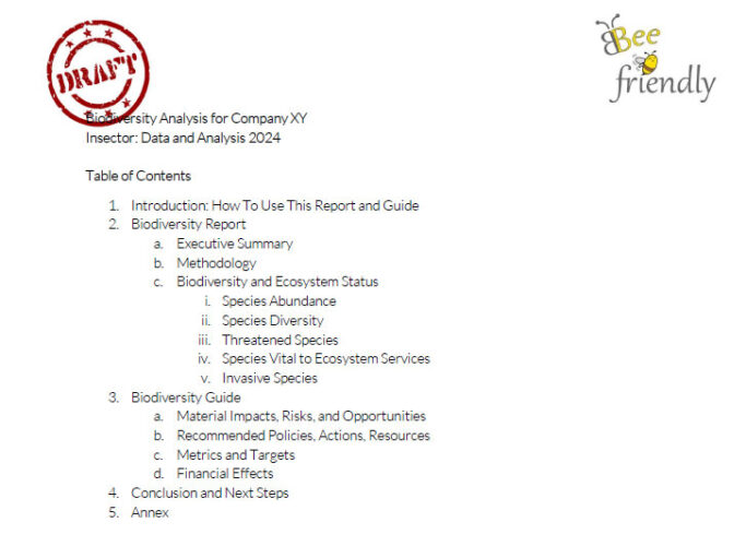 Solar-powered Insector generated executive summary