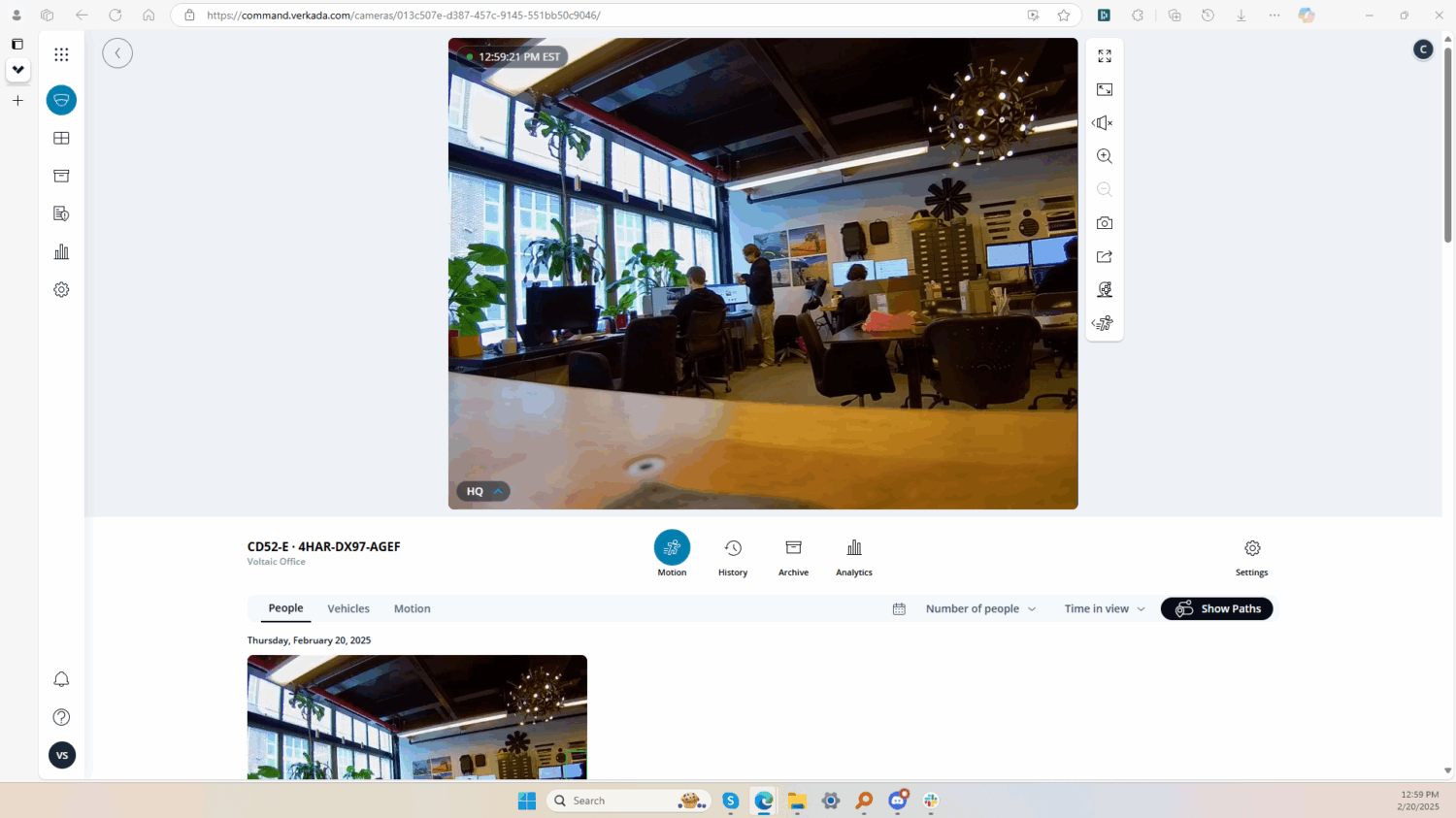 verkada portal - solar powered